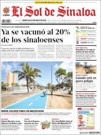 Portada de El Sol de Sinaloa (México)