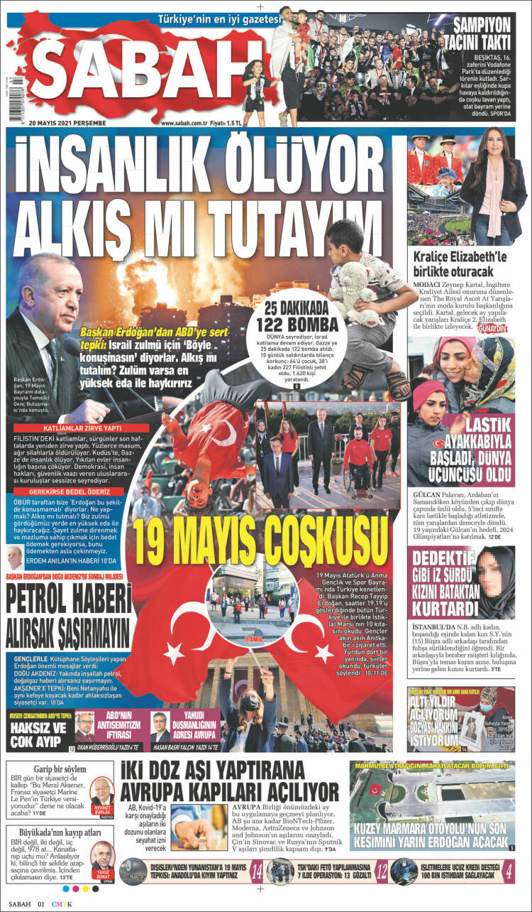 Portada de Sabah (Turqu&iacute;a)