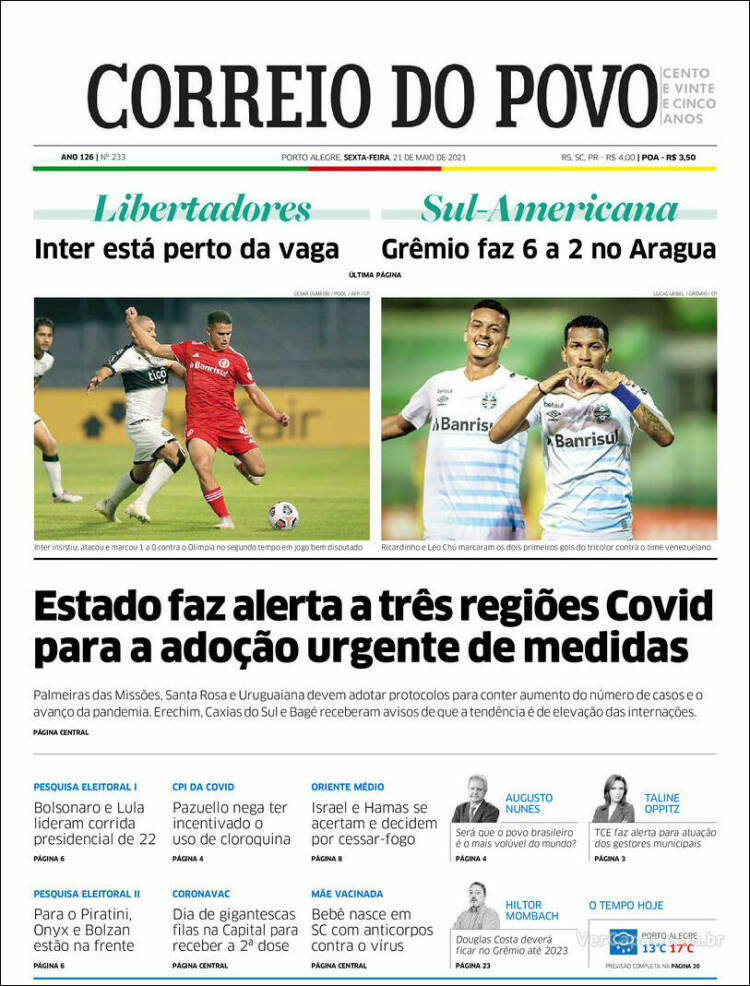 Portada de Correio Do Povo (Brasil)