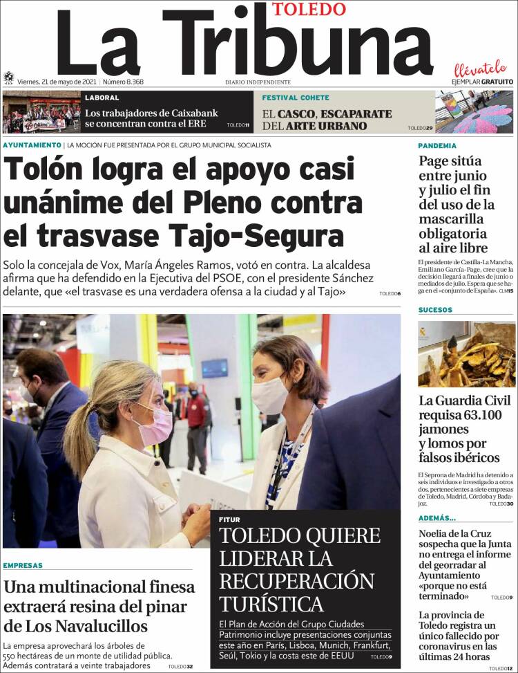 Portada de La Tribuna de Toledo (España)