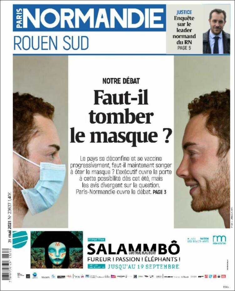 Portada de Paris Normandie (Francia)