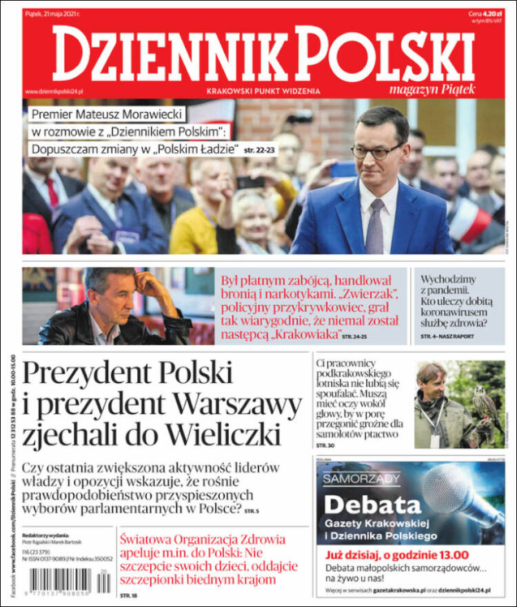 Portada de Dziennik (Polonia)