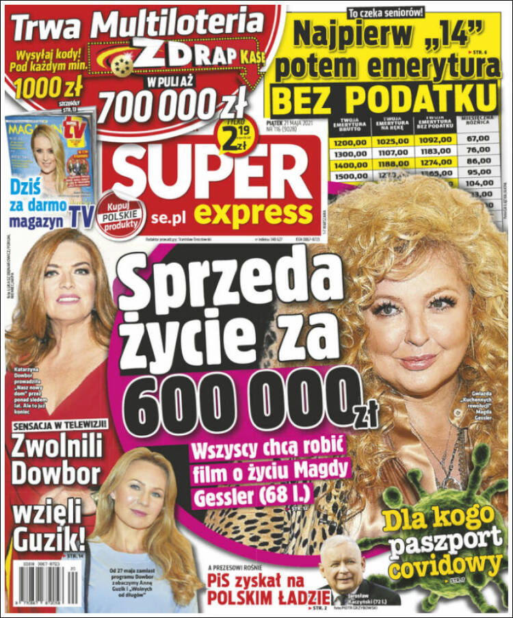 Portada de Super Express (Polonia)