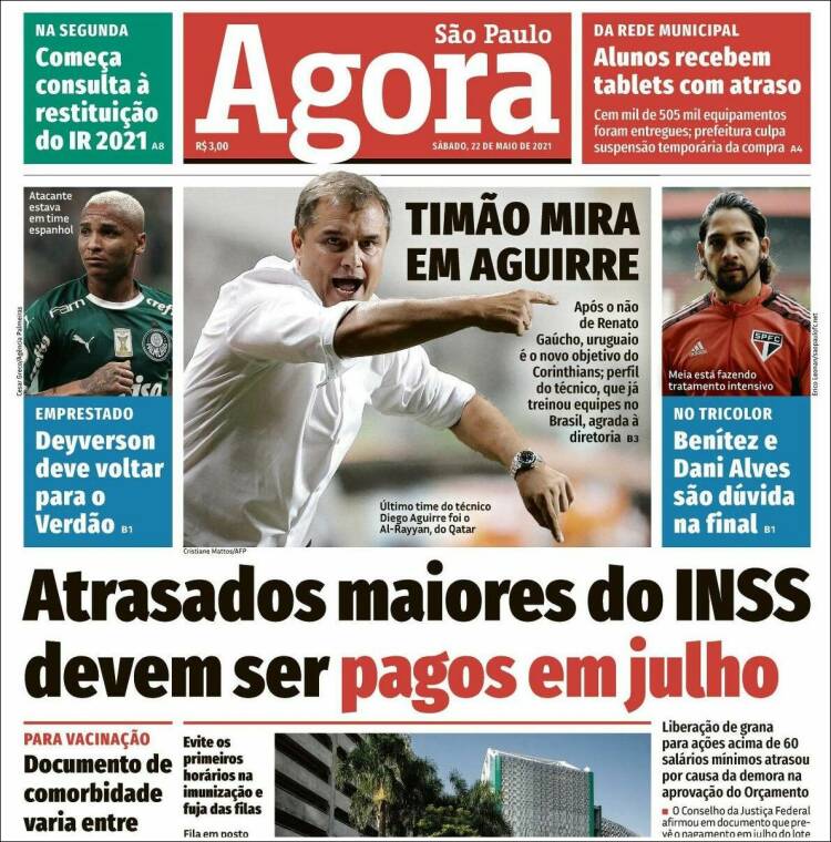 Portada de Jornal Agora (Brasil)
