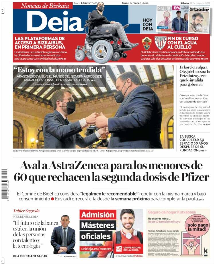 Portada de Deia (España)