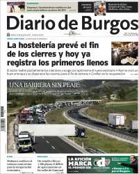 Portada de Diario de Burgos (España)