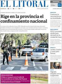 Portada de Diario El Litoral (Argentina)