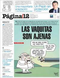 Portada de Página/12 (Argentina)