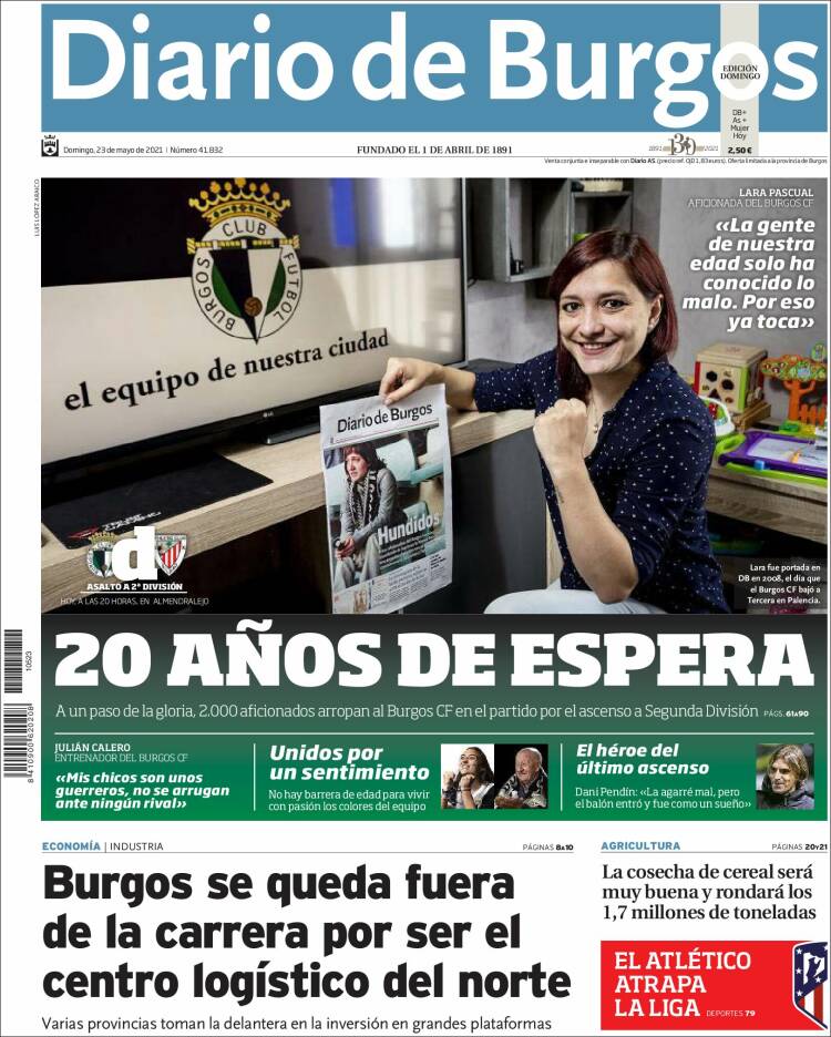 Portada de Diario de Burgos (Espa&ntilde;a)