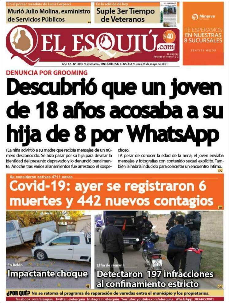 Portada de El Esquiu (Argentina)