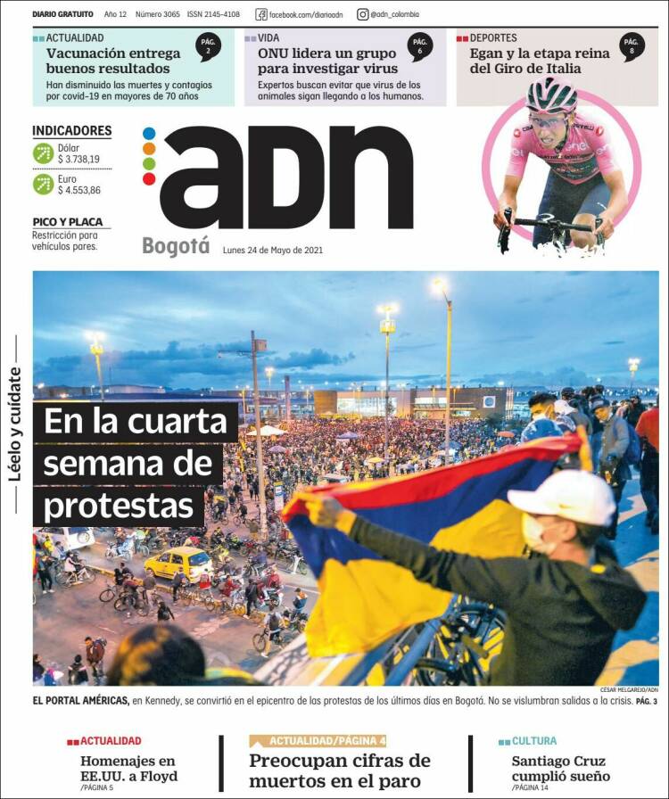 Portada de ADN - Bogotá (Colombia)
