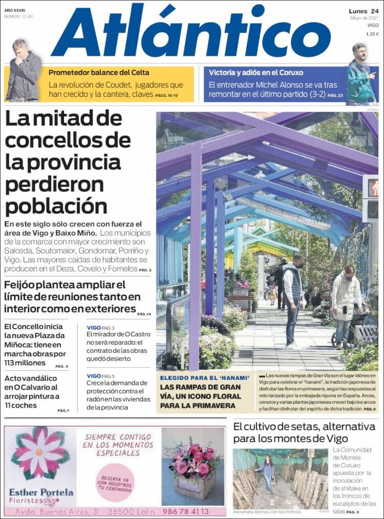 Portada de Atlántico Diario (España)