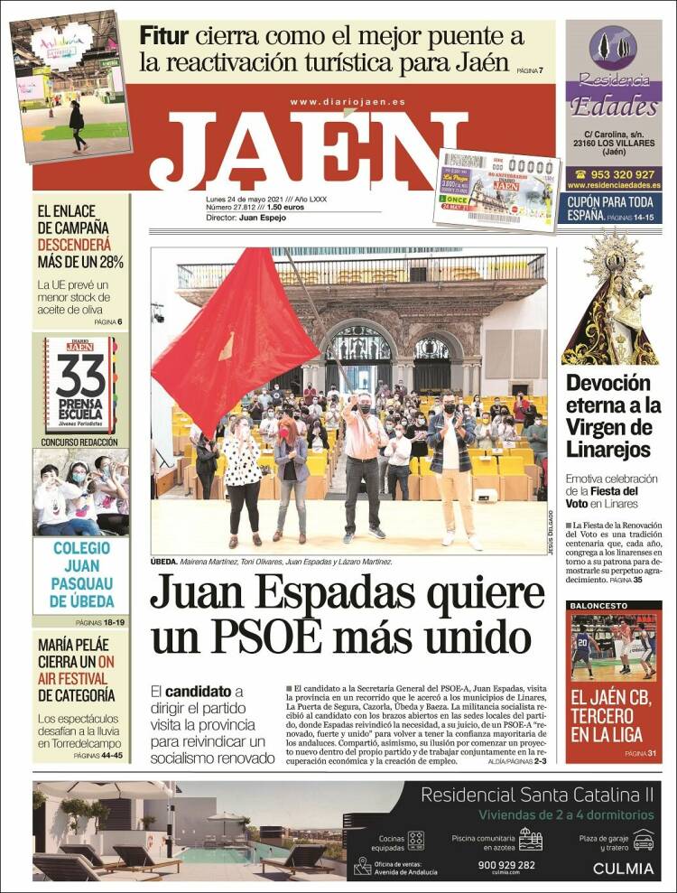 Portada de Diario Jaén (España)