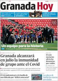 Portada de Granada Hoy (España)