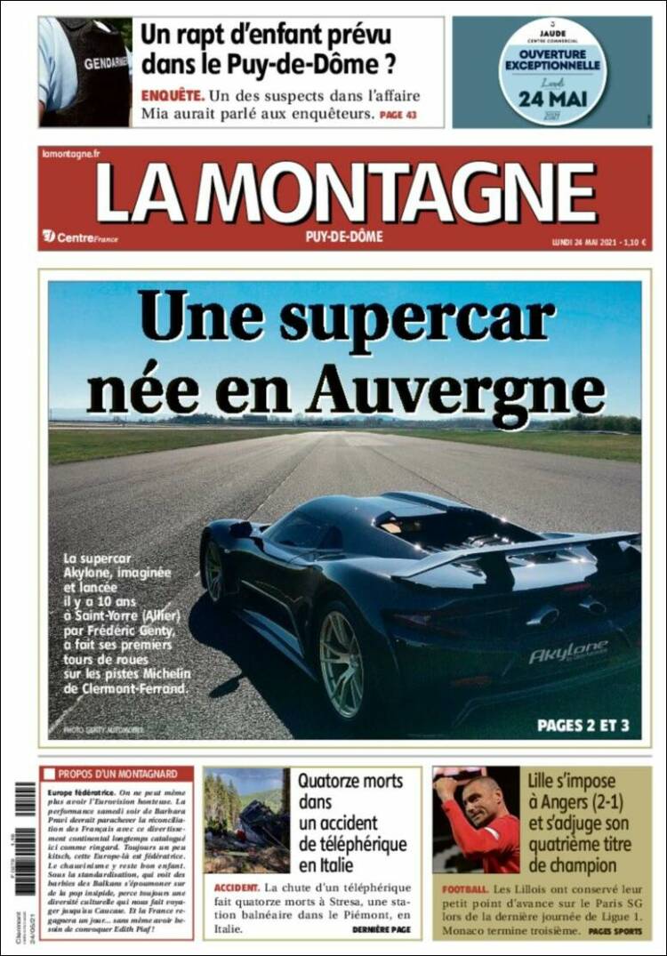 Portada de La Montagne (Francia)