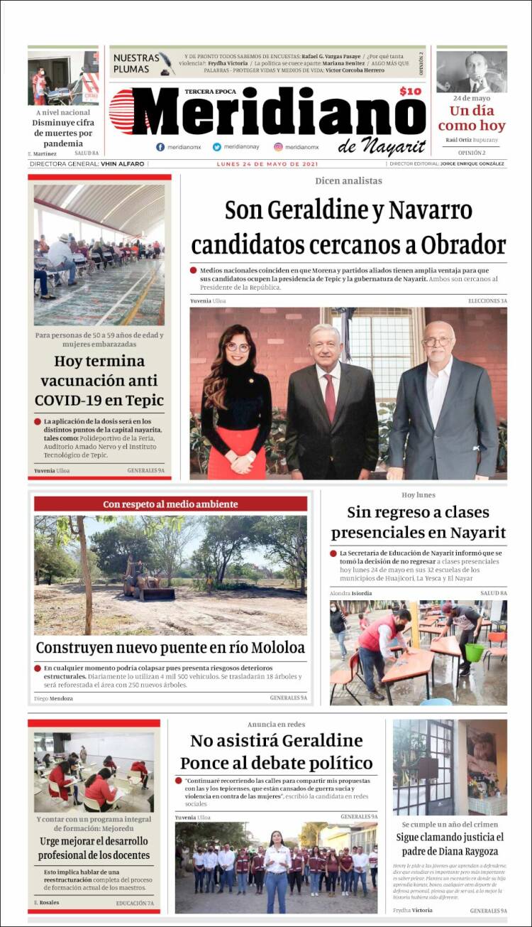 Portada de Meridiano (Mexico)