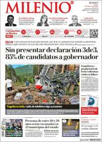 Portada de Milenio - Jalisco (México)