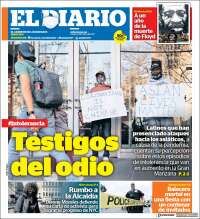 Portada de El Diario NY (USA)