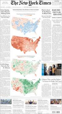 Portada de New York Times (USA)