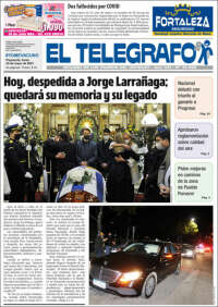 Portada de El Telégrafo (Uruguay)