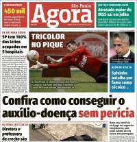 Portada de Jornal Agora (Br&eacute;sil)