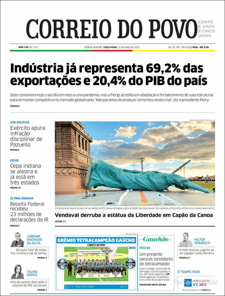 Portada de Correio Do Povo (Brasil)