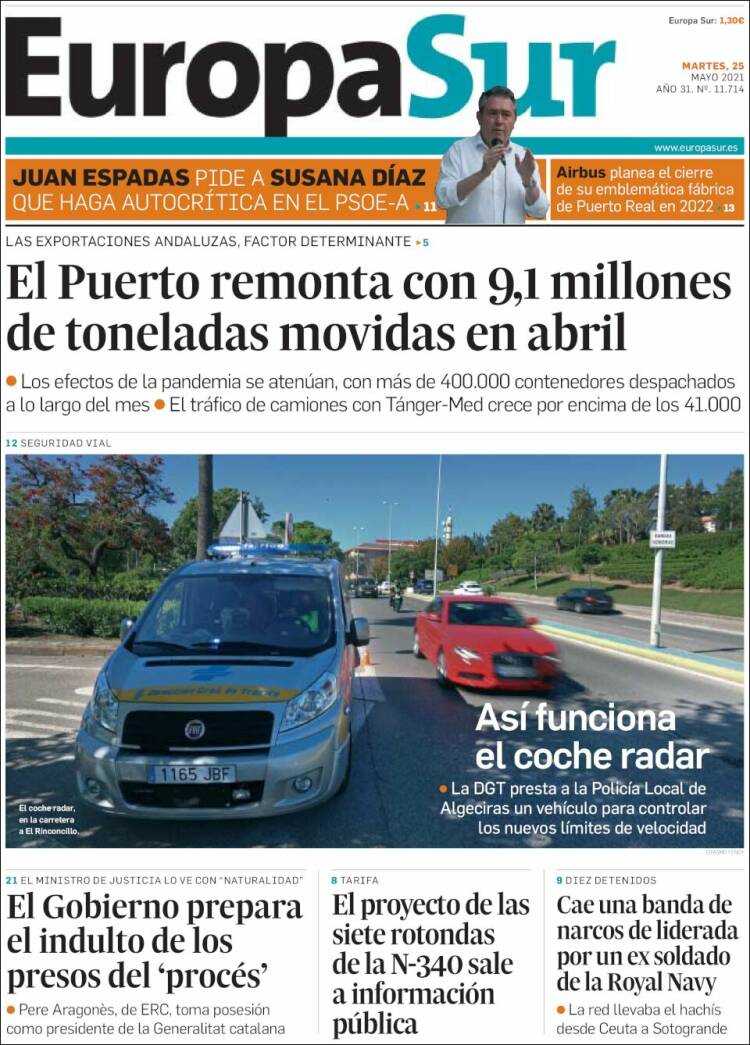 Portada de Europa Sur (España)