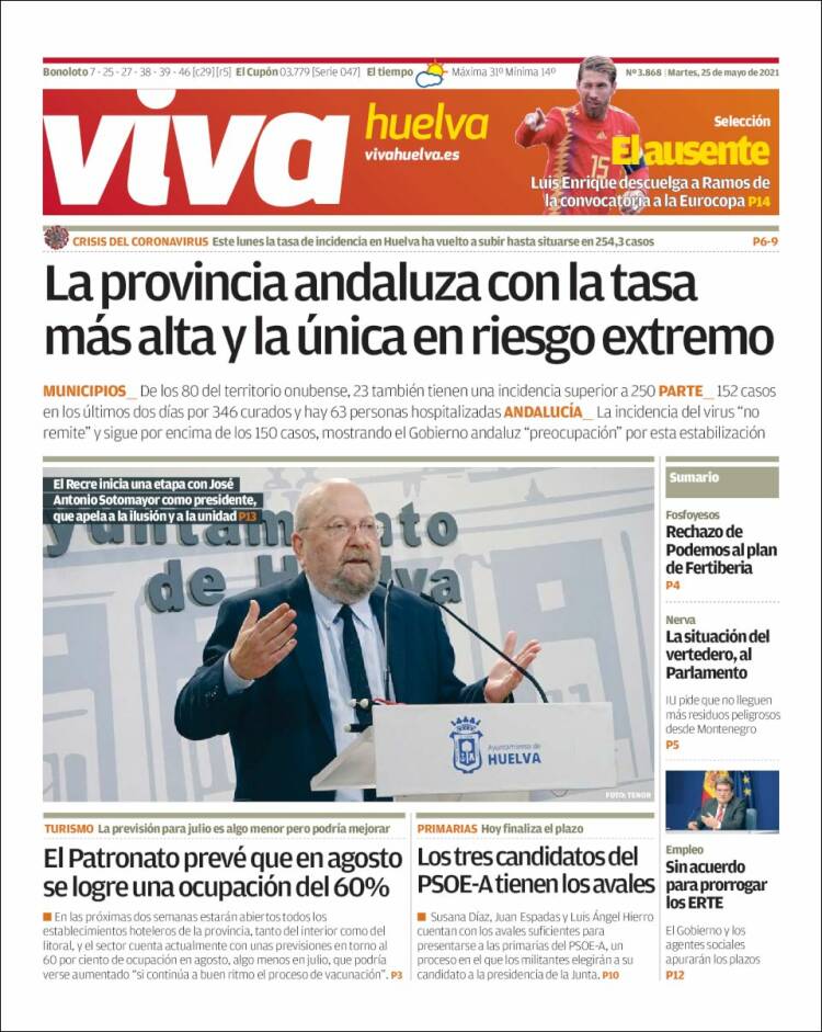 Portada de Viva Huelva (España)