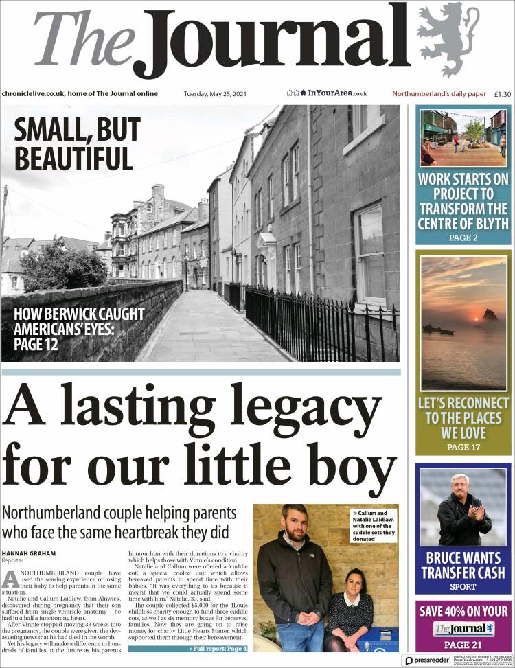 Portada de The Journal (Royaume-Uni)