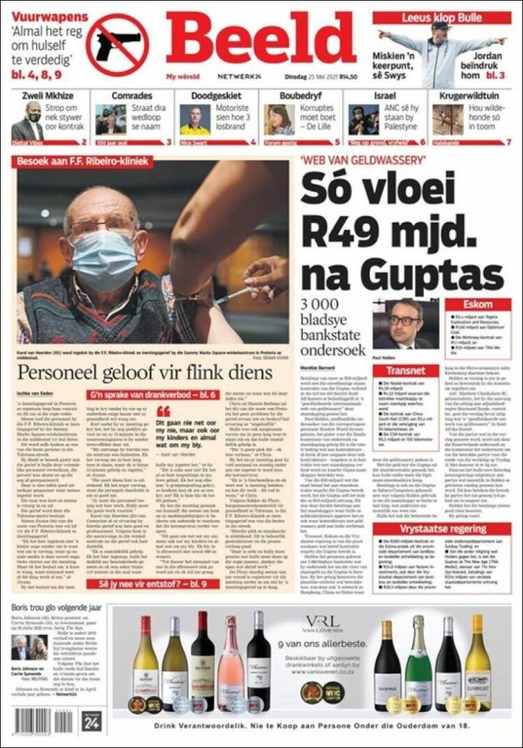 Portada de Beeld (Afrique du Sud)