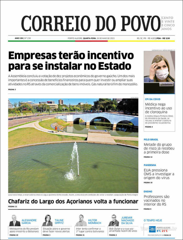 Portada de Correio Do Povo (Brasil)