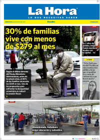 Portada de La Hora - Ecuador (Équateur)