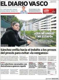 Portada de Diario Vasco (España)