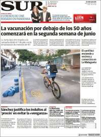 Portada de Diario el Sur (España)