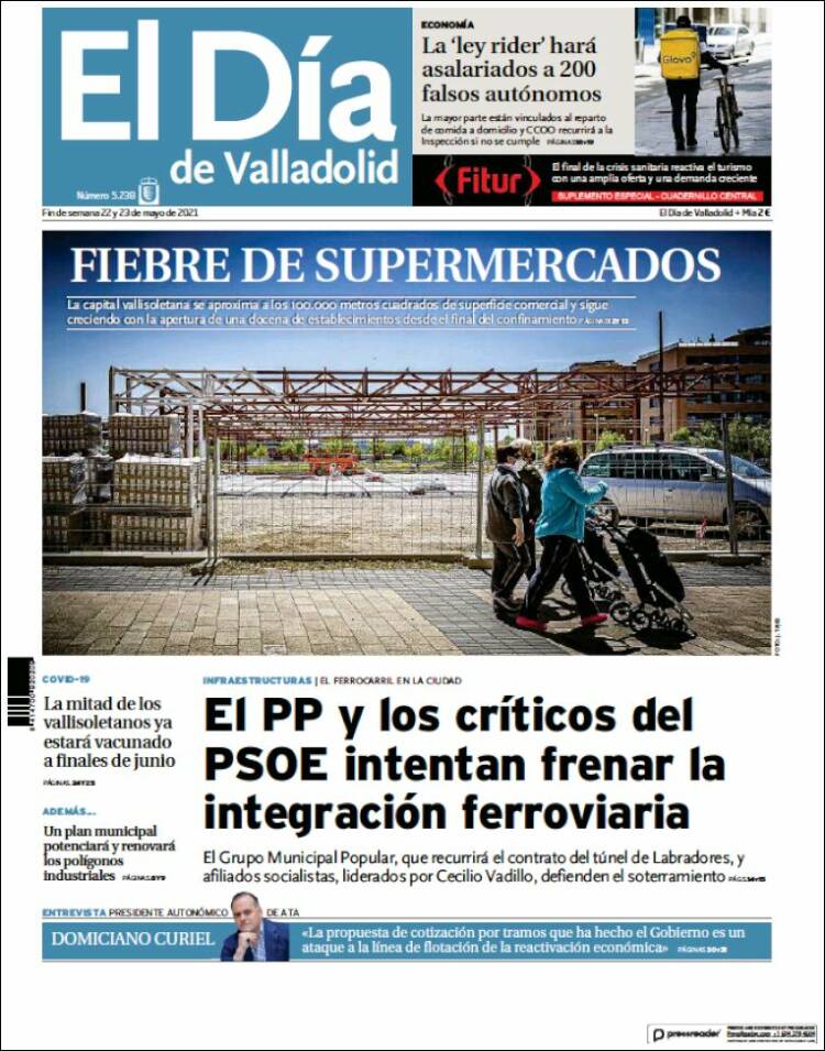 Portada de El Día de Valladolid (Spain)