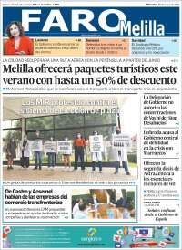 Portada de El Faro de Melilla (España)