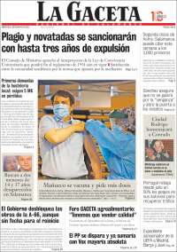 Portada de La Gaceta de Salamanca (Spain)