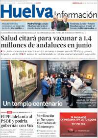 Portada de Huelva Información (Espagne)