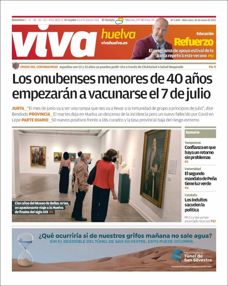 Portada de Viva Huelva (España)