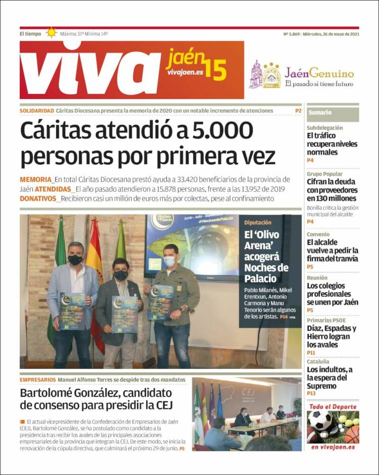 Portada de Viva Jaén (España)
