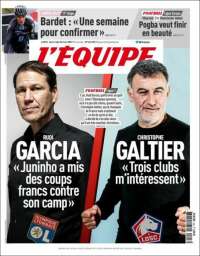 Portada de L'Equipe (Francia)