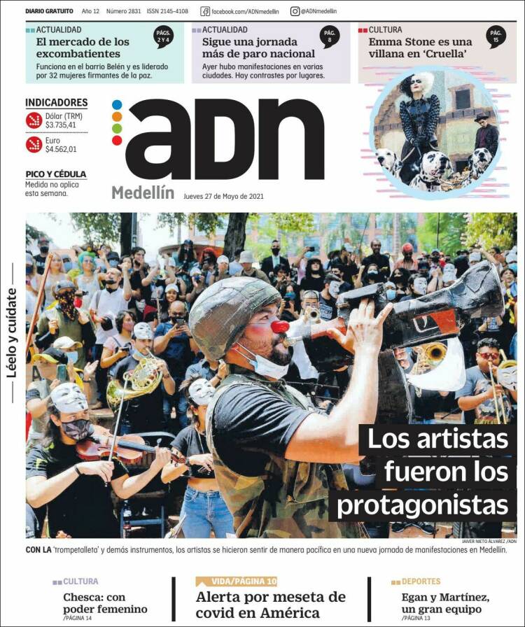 Portada de ADN - Medellín (Colombia)