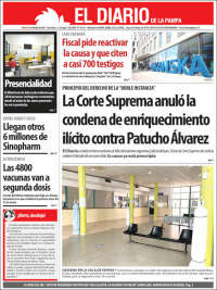 Portada de Diario de La Pampa (Argentina)