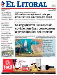 Portada de El Litoral Corrientes (Argentina)