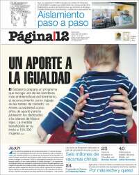 Portada de Página/12 (Argentina)