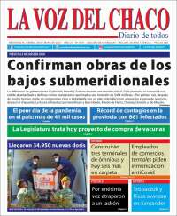 Portada de La Voz del Chaco (Argentina)