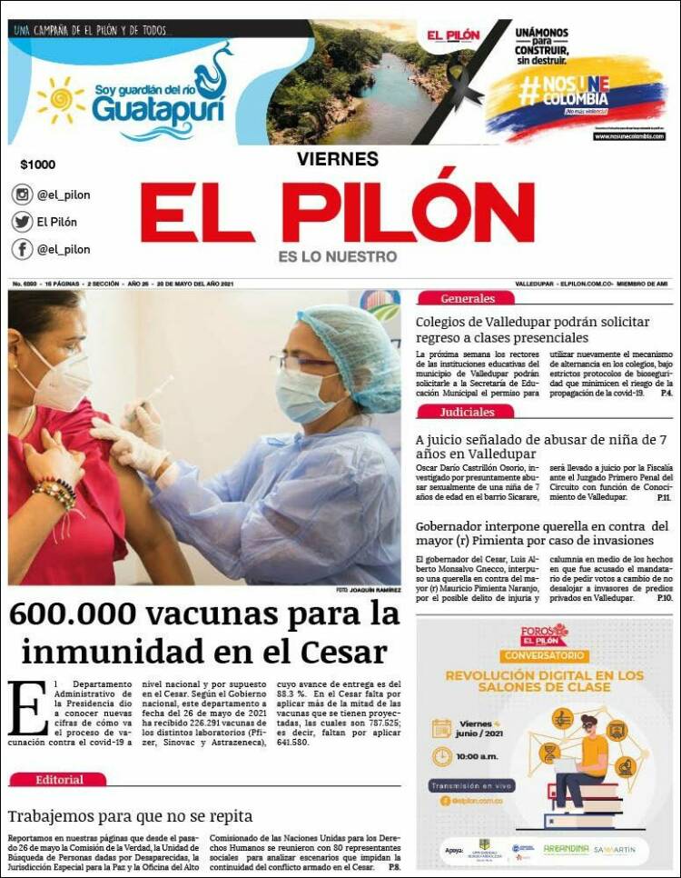 Portada de El Pilón (Colombia)