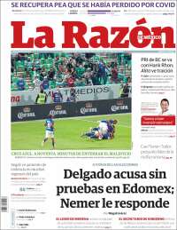 Portada de La Razón (México)