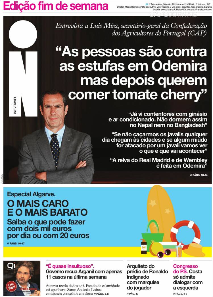 Portada de I - informação (Portugal)