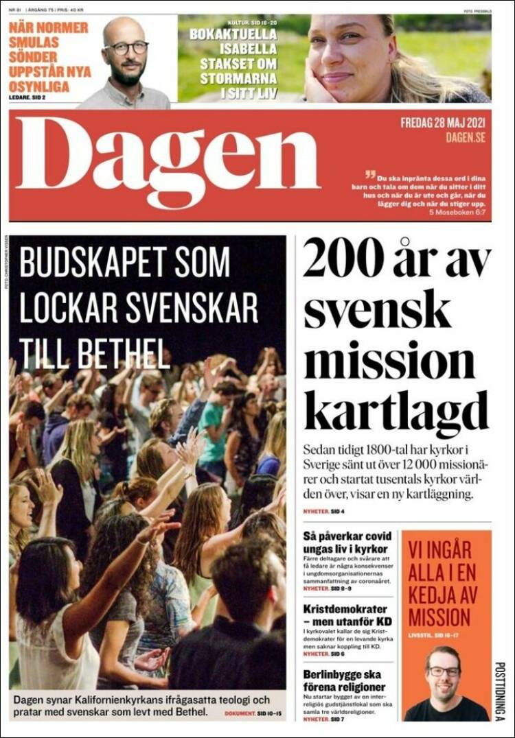 Portada de Dagen (Suecia)